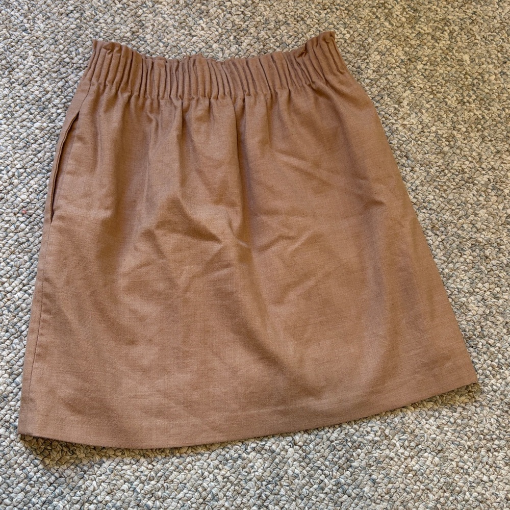 J crew Brown Elastic Waist Skirt